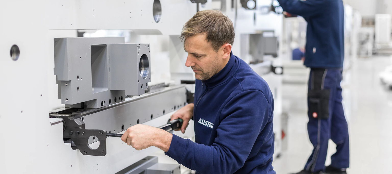 Solid base construction and Allstein slideway technology as standard. Perfect printing results thanks to proven Allstein stability.